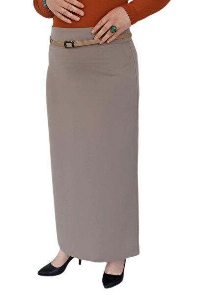 LİNAVİS Kadın Uzun Kalem Etek Kapalı Yırtmaç-2019 BGL-ST02973