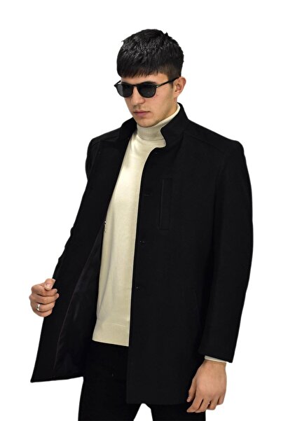 BAGLAN Чоловічий кашеміровий пальто з коміром-стійкою BGL-ST03412