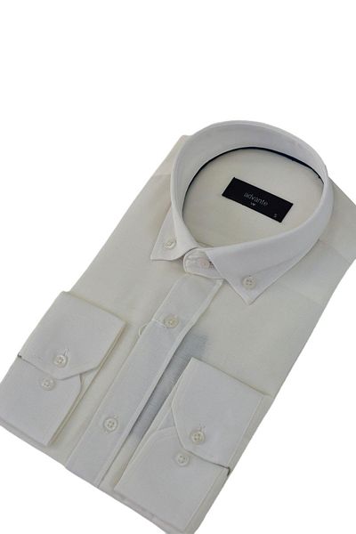 ADVANTE Men's Classic Long Sleeve Shirt Dobby BGL-ST03501