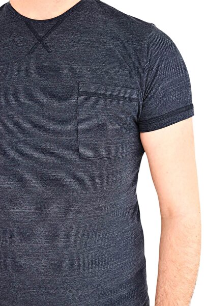 DYNAMO Чоловіча футболка з круглим вирізом і кишенями T-865 Bgl-st01837