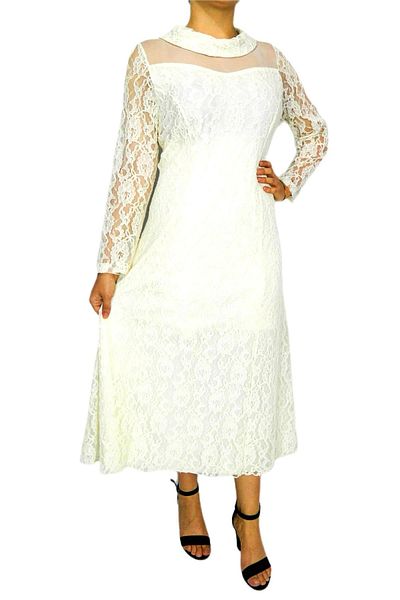 PROTO Women's Guipure Evening Dress Prt66408