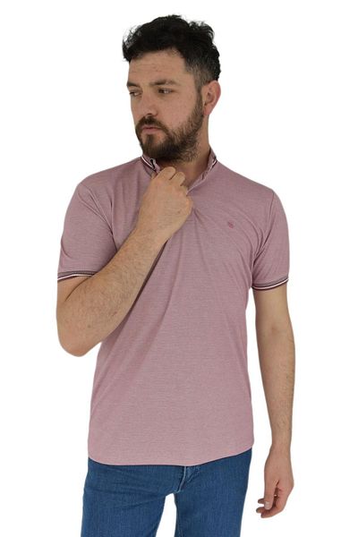 naykı Ανδρικό μπλουζάκι με λαιμόκοψη Polo Kagi 2355 BGL-ST02818