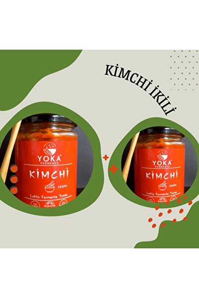 Yoka Fermente Fermente Kore Turşusu Kimchi Baechu- 2 Adet