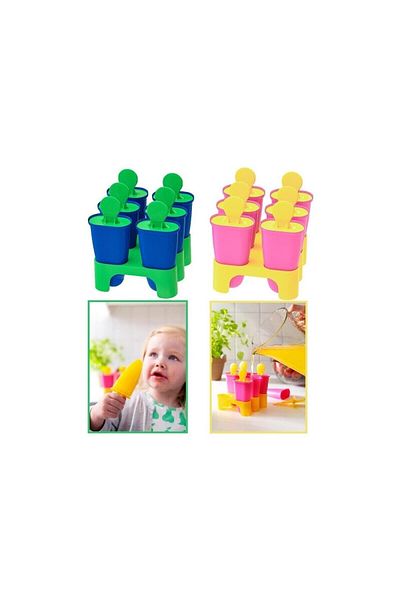 long way Creative Formula Of Flavor: Practical Ice Cream Mold 6-Compartment Ice Mold