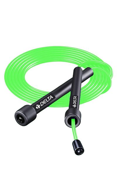 Delta 10 Pieces of Length Adjustable Green Jump Rope in Special Storage Container