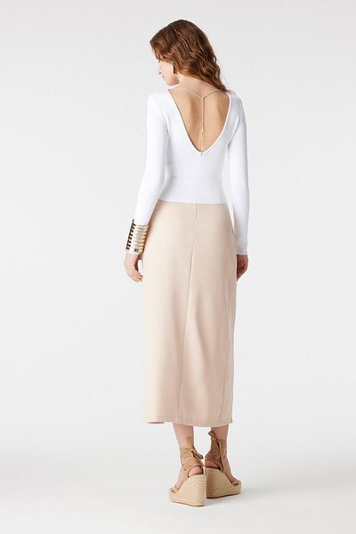 PARKhande White Low-Cut Back Sweater
