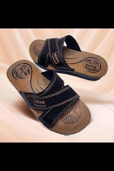 GEZER Children's Daily Cross Stitched Home and Outdoor Slippers