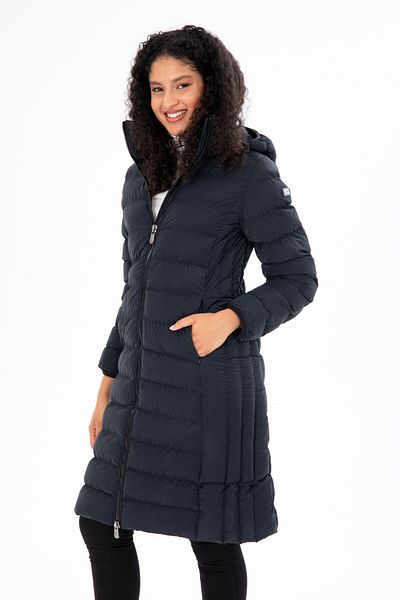 G-FOX WOMEN'S LONG STAND COLLAR REMOVABLE HOODED PADDED PUFFED COAT 8664