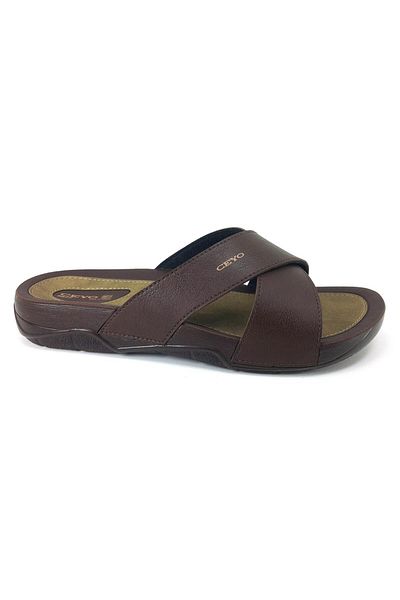 Ceyo 9877 23yt Anatomical Men's Slippers - Brown