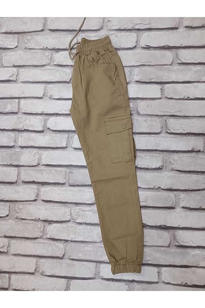 AZRA ÇOCUK GİYİM Linen Korgo Pocket Canvas Trousers