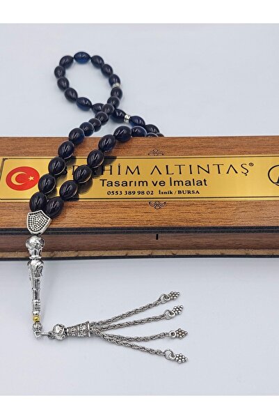 İbrahim Altıntaş SİYAH-MAVİ ÜZÜM SALKIMI ALPAKA PÜSKÜLLÜ ARPA KESİM ATEŞ KEHR...