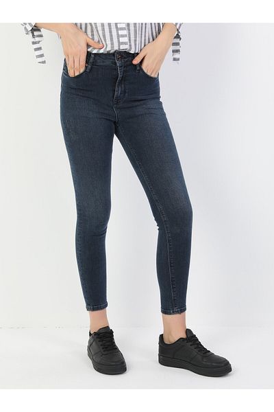 Colin's 760 Dıana - High Waist Dark Blue Super Slim Fit Women's Jean Trousers CL 1048734