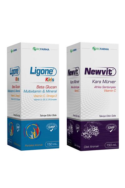 Newvit Ligone Kids Multivitamin Syrup 150 ml + Sambucus Nigra Syrup