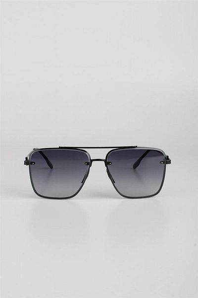 Max Polo نظارات شمسية للرجال - أسود متدرج، فلتر Uv400، موديل615209
