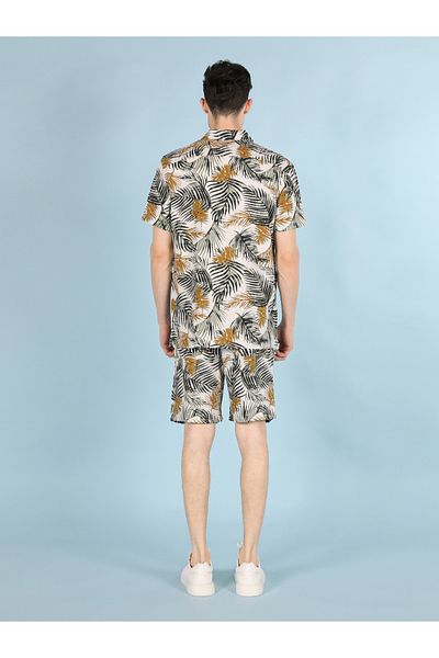 Colin's Cămașă cu mânecă scurtă pentru bărbați, cu model, cu decolteu, Cl1057789