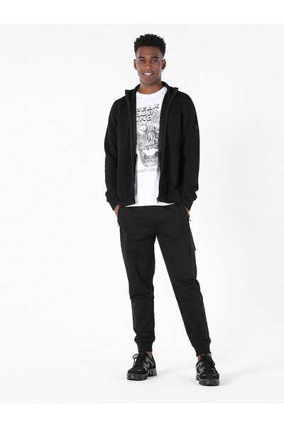 Colin's Black Slim Fit Men's Jacket - Cl 1057269