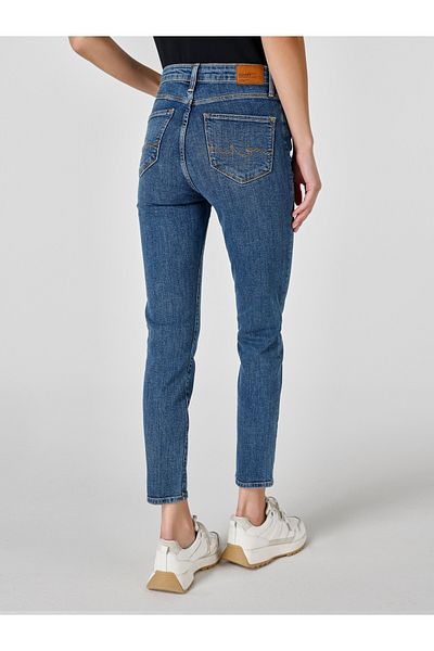 Colin's 703 Carla - Mid-Waist Blue Jean Trousers - Slim Fit Straight Leg Cl 1054495