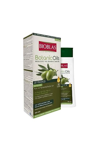 Bioblas 360 ml Olive Oil - Organic Shampoo Suitable for Dry and Damaged Hair