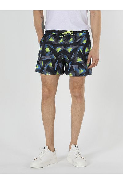 Colin's Mid Waist Slim Fit Multicolor Men's Swim Shorts Cl 1057954