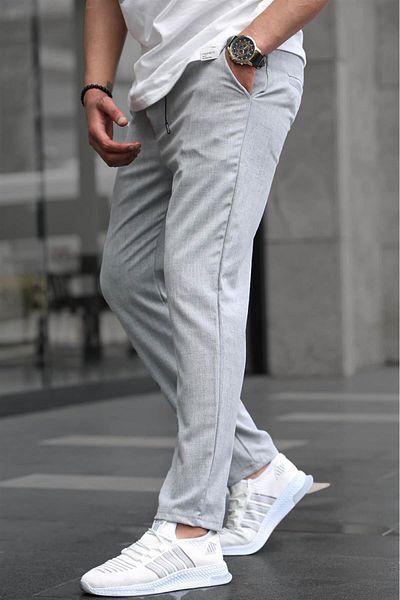 Madmext Graue, entspannte Herrenhose 6510