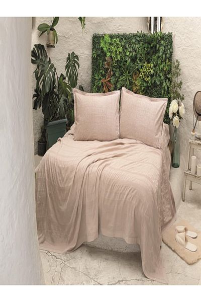 Altınbaşak Set River Sand Unic 100% Bumbac Pique - 170x230 Cm