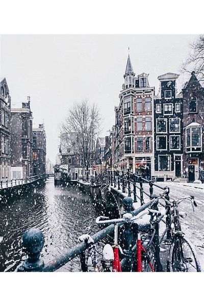 MARCEL SANAT Amsterdam Da Winter Pixart Art Diamond Mosaic Painting Diamond Türkiye 46*53