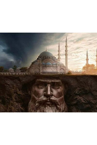 MARCEL SANAT Architect Sinan Diamond Mosaic Painting 61x51cm