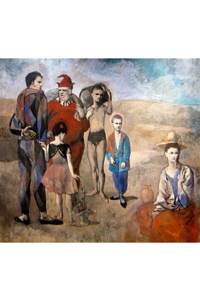 MARCEL SANAT Picasso Soytars Family 1905 Diamond Mosaic Painting 61x56cm