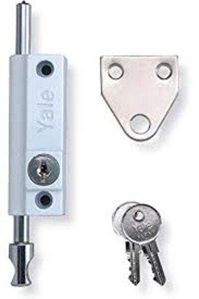 Yale Sliding Door Window Lock White.