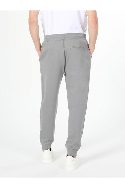 Colin's Gray Mid-Waist Slim-Fit Men's Sweatpants