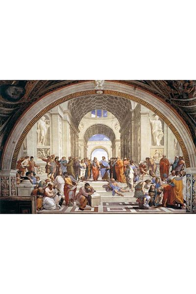 MARCEL SANAT The School Of Athens- Paphael (1483-1520) Diamond Mosaic Painting 86x58cm