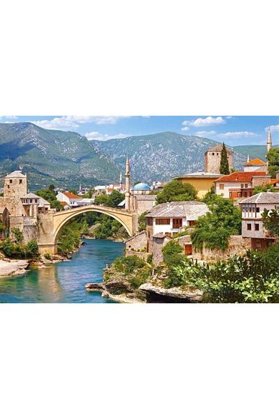 MARCEL SANAT Mostar Bridge Pixart Art Diamond Mosaic Painting Diamond Türkiye 80*55