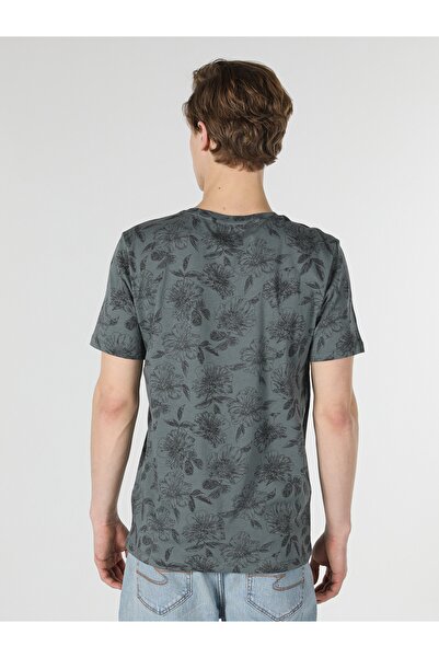 Colin's Regular Fit Bisiklet Yaka Yeşil Erkek Kısa Kol Tişört Cl1059557