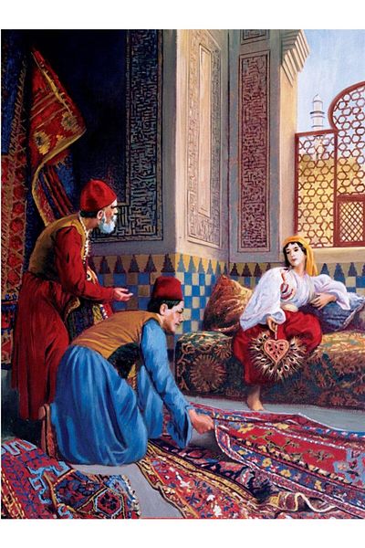 Marcel Kristal Tablo سجادة Osman Hamdi Bey - لوحة تجارية فسيفساء ماسية 38x50 سم