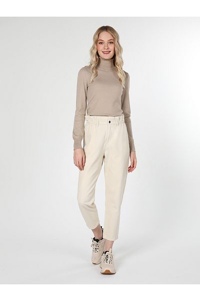Colin's Pulover de damă cu gât turnat slim fit bej - Cl1060767