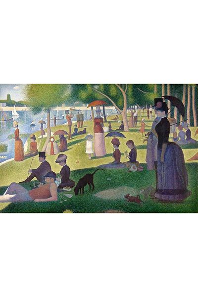 MARCEL SANAT A Sunday Afternoon - Georges Seurrat (1859-1891) Diamond Mosaic Painting 81x53cm