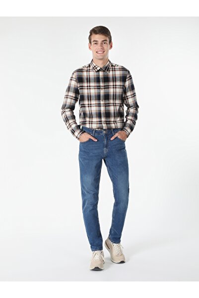 Colin's Бежева сорочка Slim Fit з довгими рукавами для чоловіків - Cl1061370