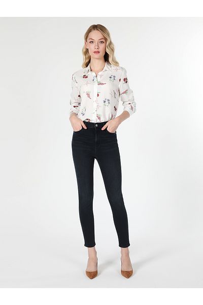 Colin's High Waist Dark Blue Skinny Leg Women's Jeans - Cl 1061417