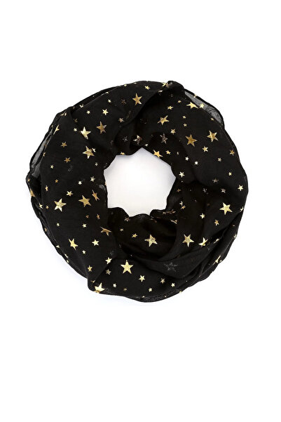 Atılgan Grp Tül Gold Yaldızlı Yıldız Desenli Büyük Boy Simit Toka