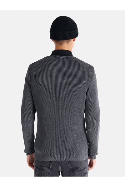 Colin's Anthracite Slim Fit Men's Sweater - Crew Neck CL 1061736