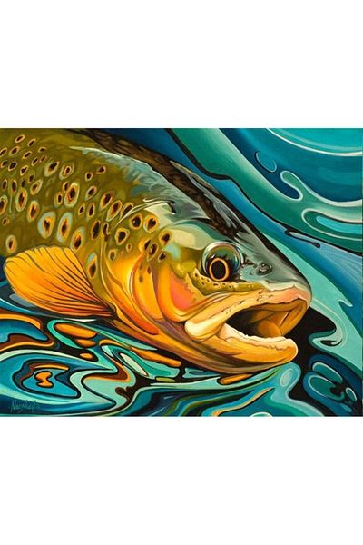 MARCEL SANAT Fish in the Water Diamond Mosaic Painting 66x51cm