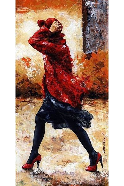 MARCEL SANAT Diamond Mosaic Patterned Women's Painting - 25x51 Cm