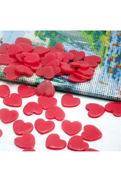 MARCEL SANAT Heart Stone Holding Candle Marcel Art Diamond Mosaic Painting