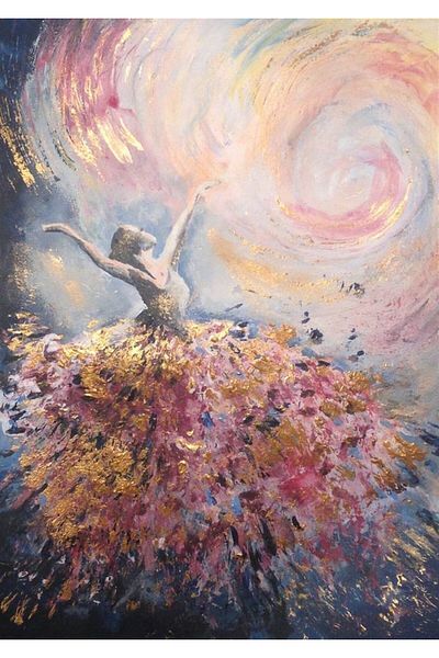 Marcel Kristal Tablo Ballerina with Fluffy Skirt Marcel Art Diamond Mosaic Painting 58x81cm