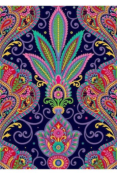 Marcel Kristal Tablo Ινδικό μοτίβο Mandala Diamond Mosaic Πίνακας 53x76