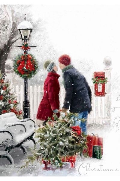 MARCEL SANAT Love Diamond Mosaic Painting in Christmas 36x51 Cm