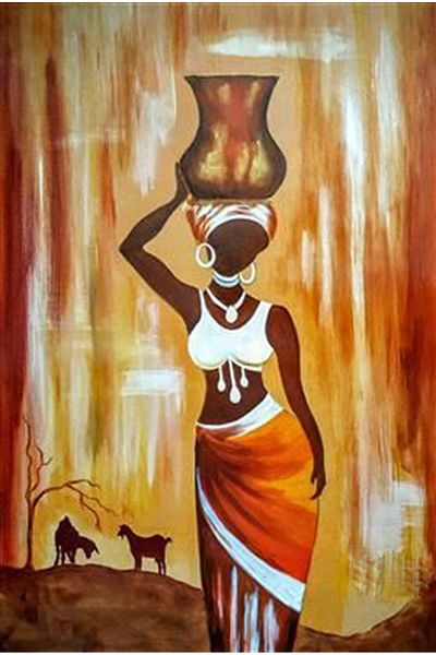 MARCEL SANAT African Woman Pixart Art Diamond Painting 40*60