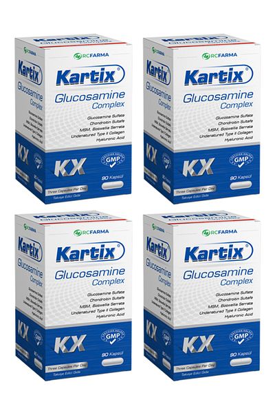 Kartix Glucosamine Complex - 90 Capsules 4x