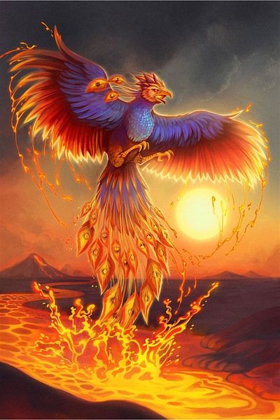 MARCEL SANAT Firefly Phoenix Diamond Mosaic Painting 46x69 Cm