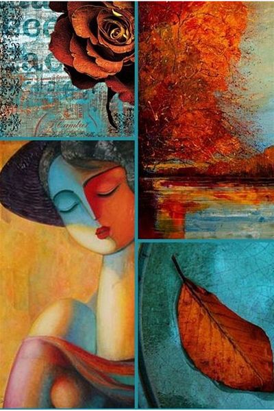 Marcel Kristal Tablo Autumn Theme-marcel Art Diamond Mosaic Painting 43x66cm